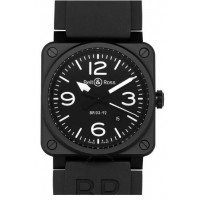 Bell & Ross Aviation Auto 46MM Hommes BR 03-92 Carbon