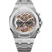 Réplique Audemars Piguet Royal Oak Tourbillon automatique ajouré en titane 26347TI.OO.1205TI.01