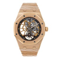 Réplique Audemars Piguet Royal Oak Tourbillon Extrafin Ajouré Or Rose 26518OR.OO.1220OR.01