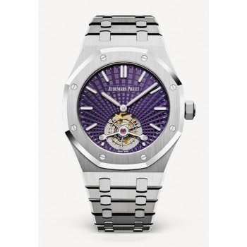 Réplique Audemars Piguet Royal Oak Ultra fin Tourbillon Inox Evolutionary Plum 26522ST.OO.1220ST.01