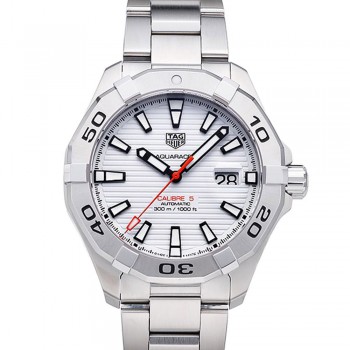 Réplique Tag Heuer Aquaracer en acier inoxydable automatique cadran blanc WAY2013.BA0927