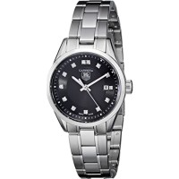 Réplique TAG Heuer Carrera Cadran Diamant Noir Femme Quartz WV1410.BA0793