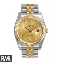 Réplique Rolex Datejust Champagne Diamond Dial Jubilee Bracelet 116233