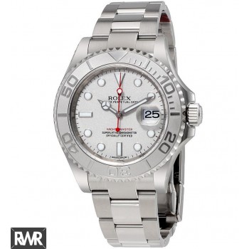 Réplique Rolex Yacht-Master 40 Cadran Platine Acier Inoxydable Rolex Oyster 116622PLSO