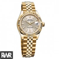 Réplique Rolex Datejust 28 Oyster Perpetual Femme Or jaune 279178-63348