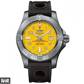 Copie montre Breitling Avenger II Seawolf Cadran Jaune Automatique A1733110/I519/200S/A20D5A.2