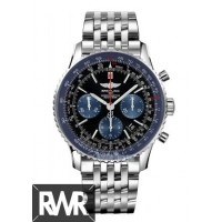 Copie montre Breitling Navitimer 01 Limited Edition Bleu Acier Inoxydable Homme AB012116/BE09