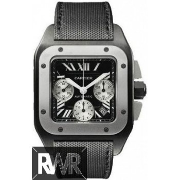 Réplique Cartier Santos 100 Carbone Titane et Acier Extra Large W2020005