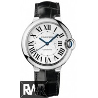 Réplique Cartier Ballon Bleu Medium Automatique Or Blanc W6900556