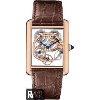 Réplique Cartier Tank Louis Squelette Saphir WHTA0002