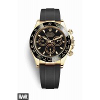 Réplique Rolex Cosmograph Daytona Or jaune 18 ct 116518LN Cadran Noir