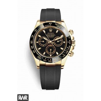 Réplique Rolex Cosmograph Daytona Or jaune 18 ct 116518LN Cadran Noir