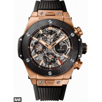 Copie Hublot Big Bang Chrono Quantième Perpétuel King Gold Céramique 406.OM.0180.RX