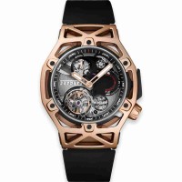 Copie Hublot Techframe Ferrari Tourbillon Chronograph King Gold 45mm