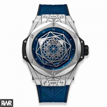 Copie Hublot Big Bang Sang Bleu Titane Bleu 45 mm