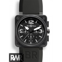 Réplique Bell & Ross BR 01-94 Carbone Chronographe