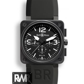 Réplique Bell & Ross BR 01-94 Carbone Chronographe