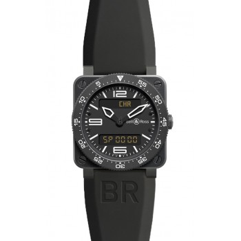 Réplique Bell & Ross BR03 Type Aviation Quartz 42mm Homme