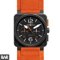 Réplique Bell & Ross Aviation BR 03-94 Carbone Orange