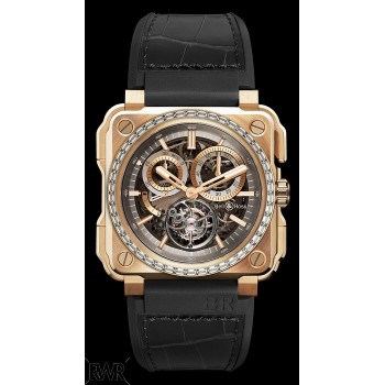 Réplique Bell & Ross BR-X1 TOURBILLON OR ROSE DIAMANTS