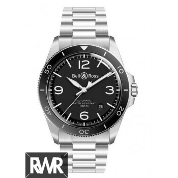 Réplique Bell & Ross Vintage BR V2-92 Acier Noir BRV292-BL-ST/SST