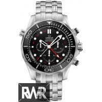 Réplique Omega Seamaster Diver 300m Co-Axial GMT Chronographe 44mm 212.30.44.52.01.001