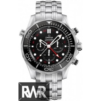 Réplique Omega Seamaster Diver 300m Co-Axial GMT Chronographe 44mm 212.30.44.52.01.001