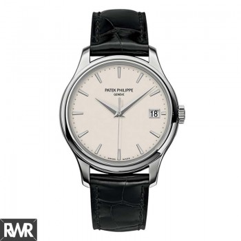 Réplique Patek Philippe Calatrava Mécanique Cadran Ivoire Cuir 5227G-001