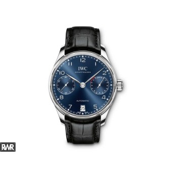 Réplique IWC Portugieser Chronographe Automatique Cadran Bleu Homme IW500710