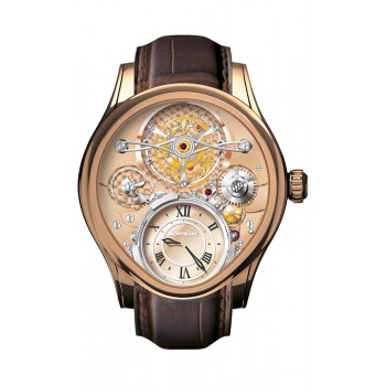 Réplique Montre Montblanc Villeret 1858 Tourbillon Bi-Cylindrique à Haute Complication 106495