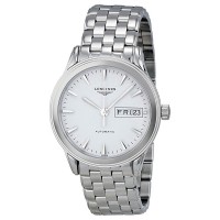 Réplique Montre Longines Flagship automatique pour homme en acier inoxydable avec date et jour L4.799.4.12.6