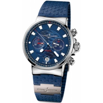 Réplique Montre Ulysse Nardin Marine Blue Seal chronographe pour homme 353-68LE-3