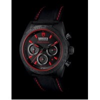 Réplique Tudor Fastrider Black Shield Bracelet en cuir à index rouge 42000CR