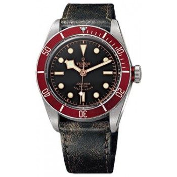 Réplique Tudor Heritage Black Bay Acier inoxydable Cuir vieilli 79220R