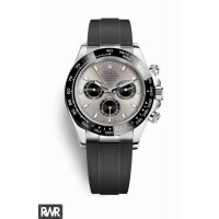 Rolex Cosmograph Daytona Or blanc 18 ct 116519LN Acier noir Cadran Réplique de montre