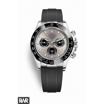 Rolex Cosmograph Daytona Or blanc 18 ct 116519LN Acier noir Cadran Réplique de montre